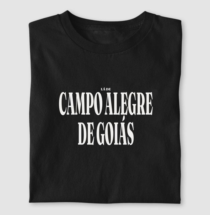 Camiseta Tipografia de Campo Alegre de Goiás
