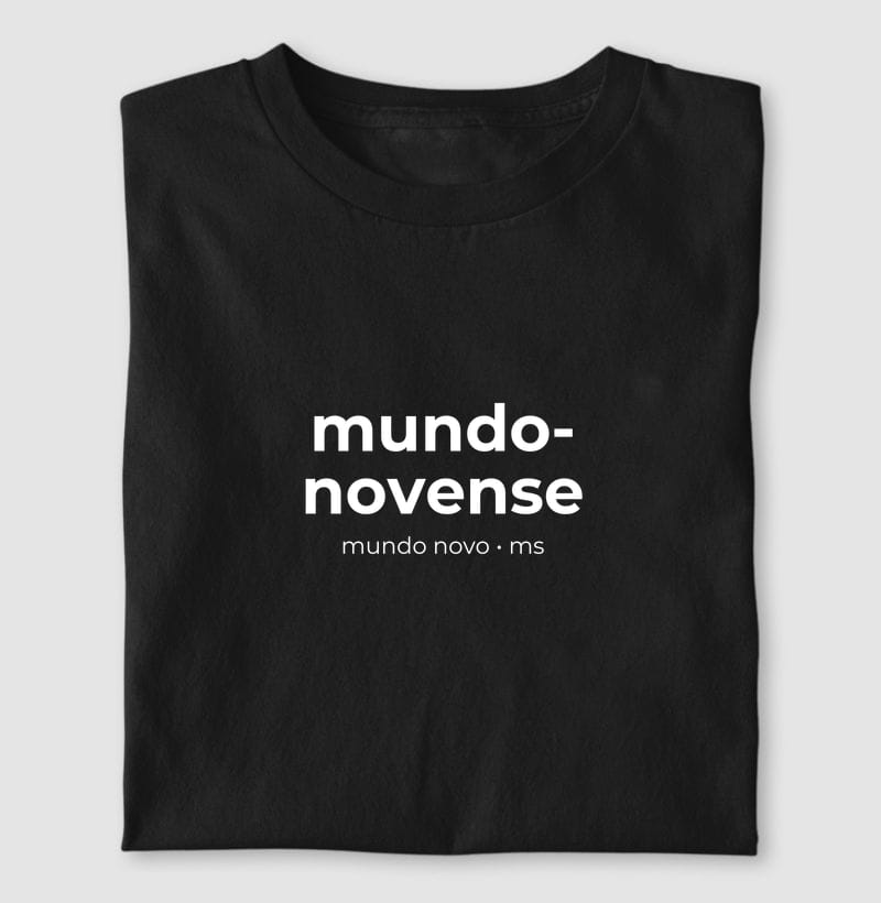 Camiseta Gentílico de Mundo Novo