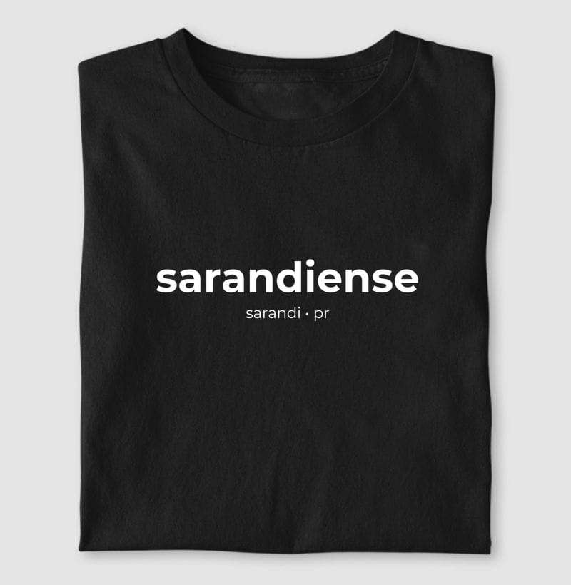 Camiseta Gentílico de Sarandi