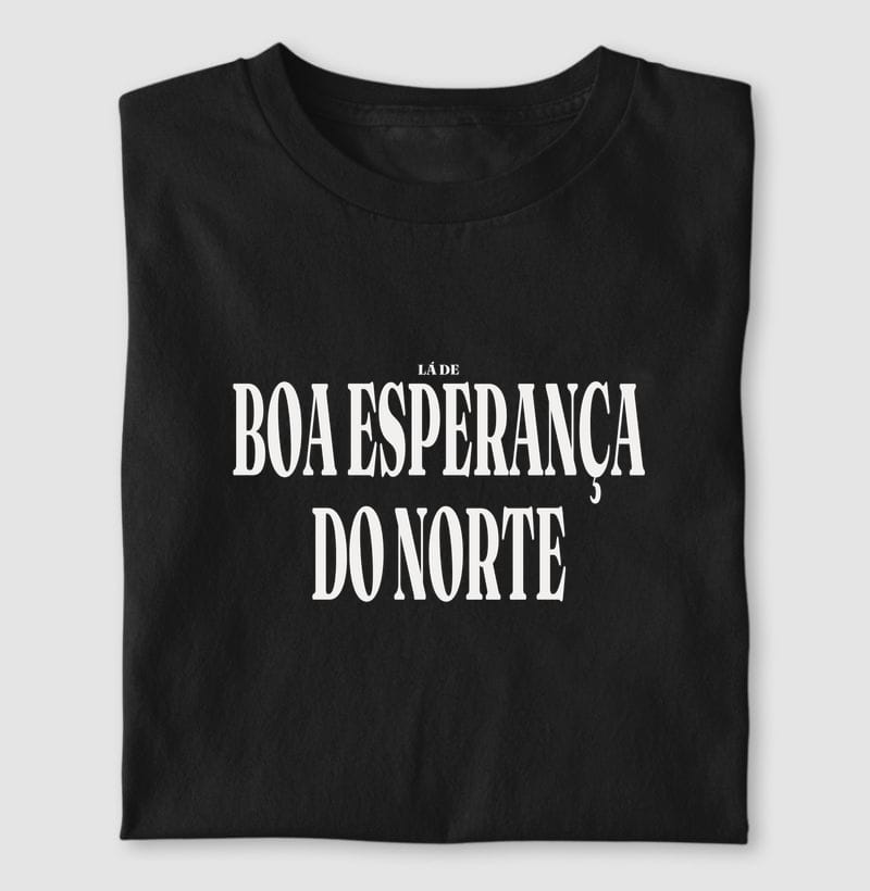 Camiseta Tipografia de Boa Esperança do Norte