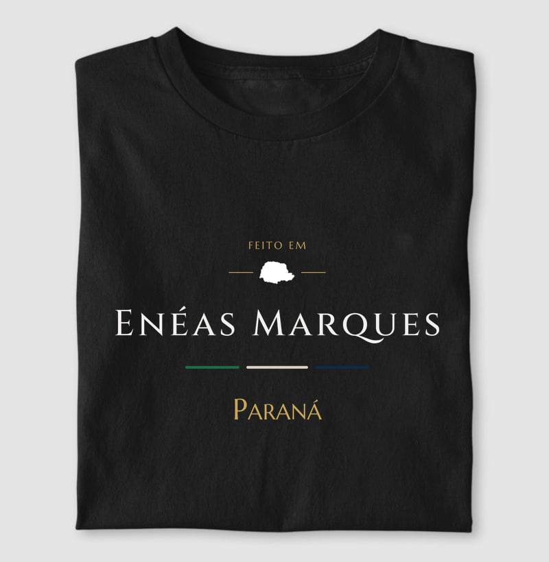 Camiseta Feito em de Enéas Marques