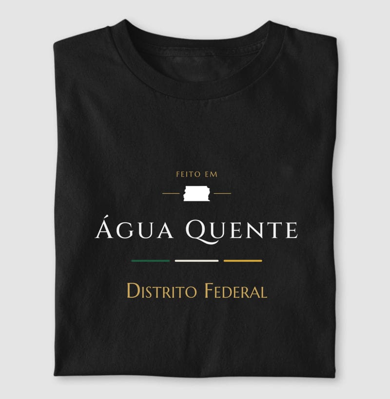 Camiseta Feito em de Água Quente