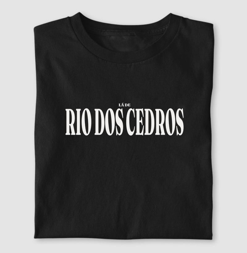 Camiseta Tipografia de Rio dos Cedros
