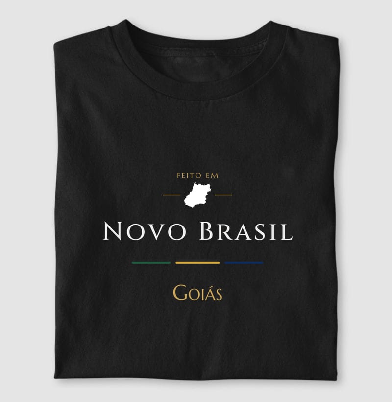 Camiseta Feito em de Novo Brasil