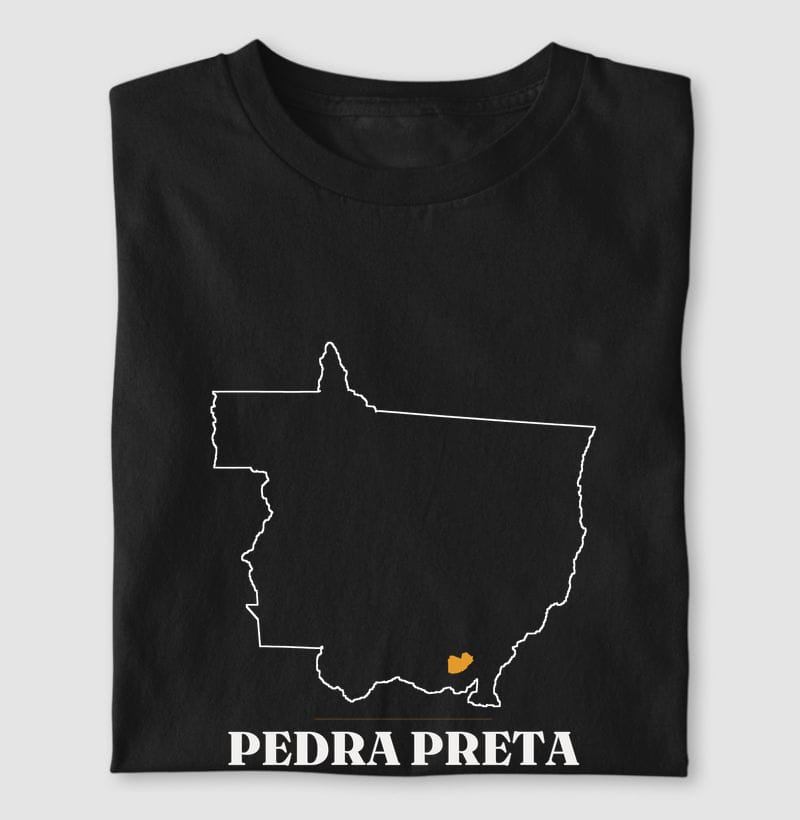 Camiseta Traço de Pedra Preta