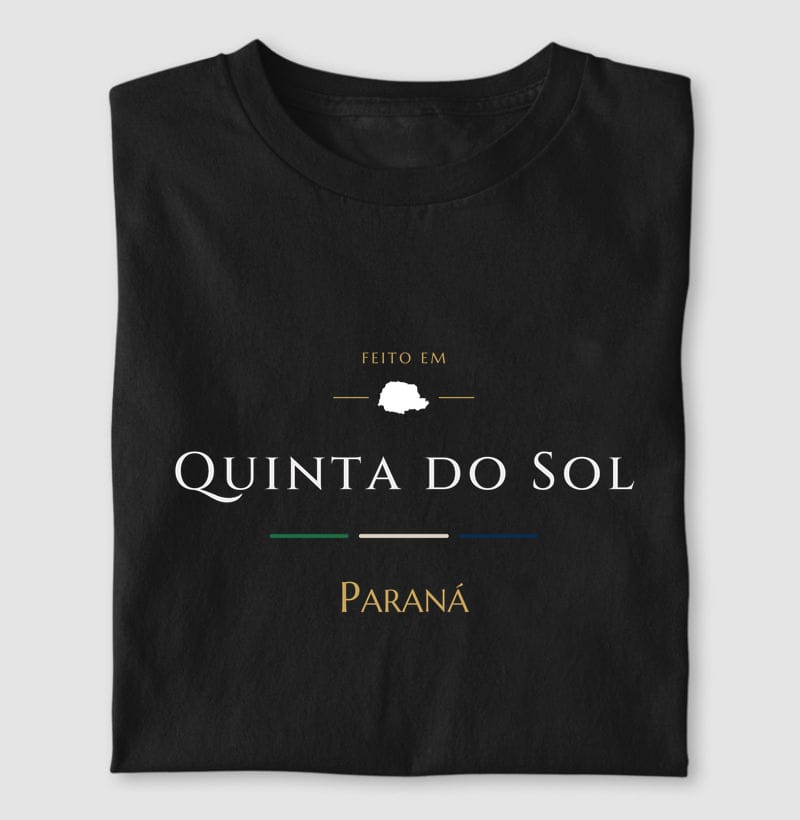 Camiseta Feito em de Quinta do Sol