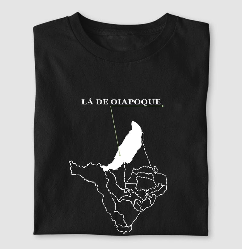 Camiseta Ponto de Origem de Oiapoque