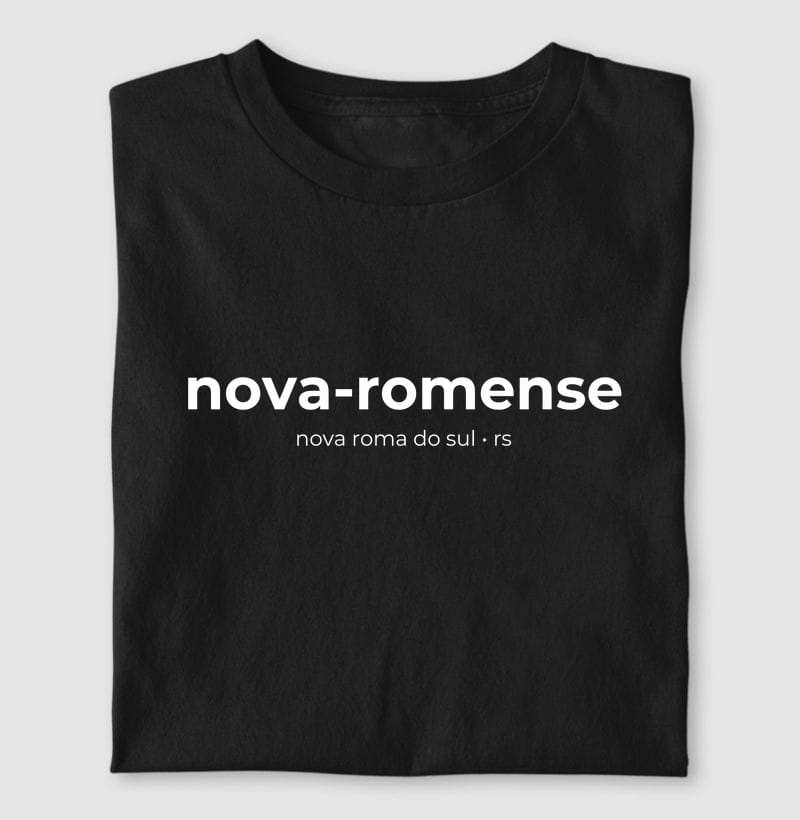 Camiseta Gentílico de Nova Roma do Sul