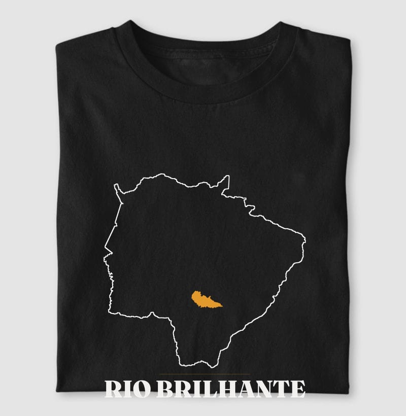 Camiseta Traço de Rio Brilhante