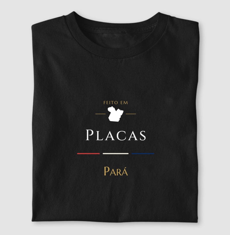 Camiseta Feito em de Placas