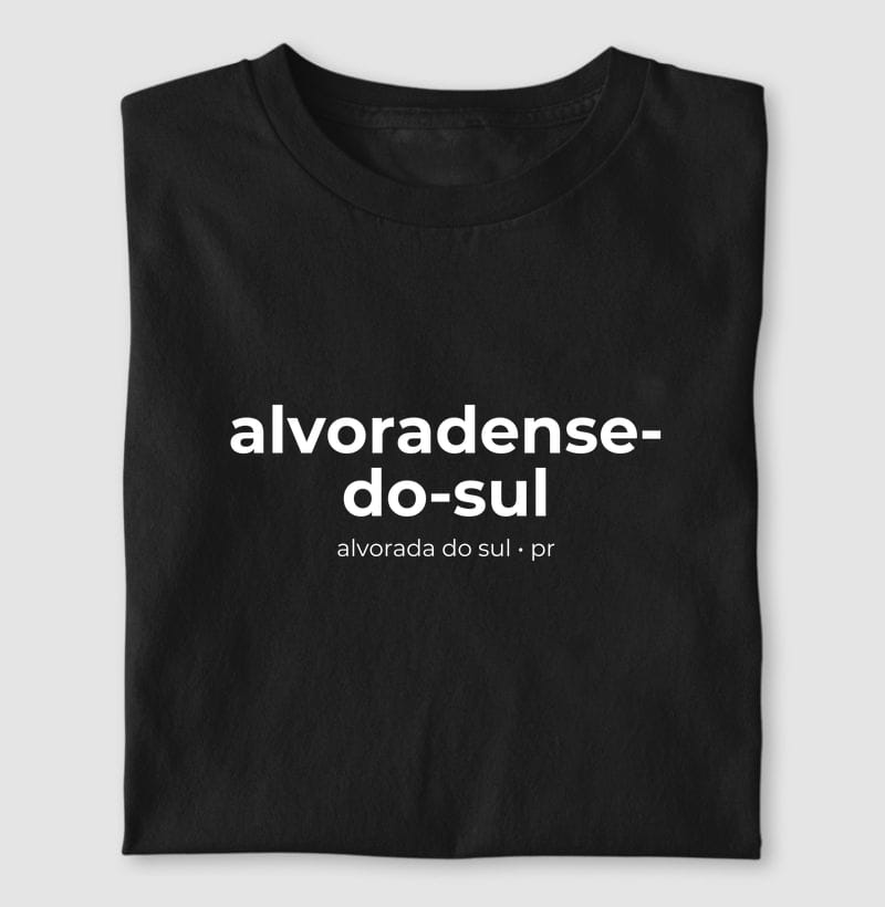 Camiseta Gentílico de Alvorada do Sul