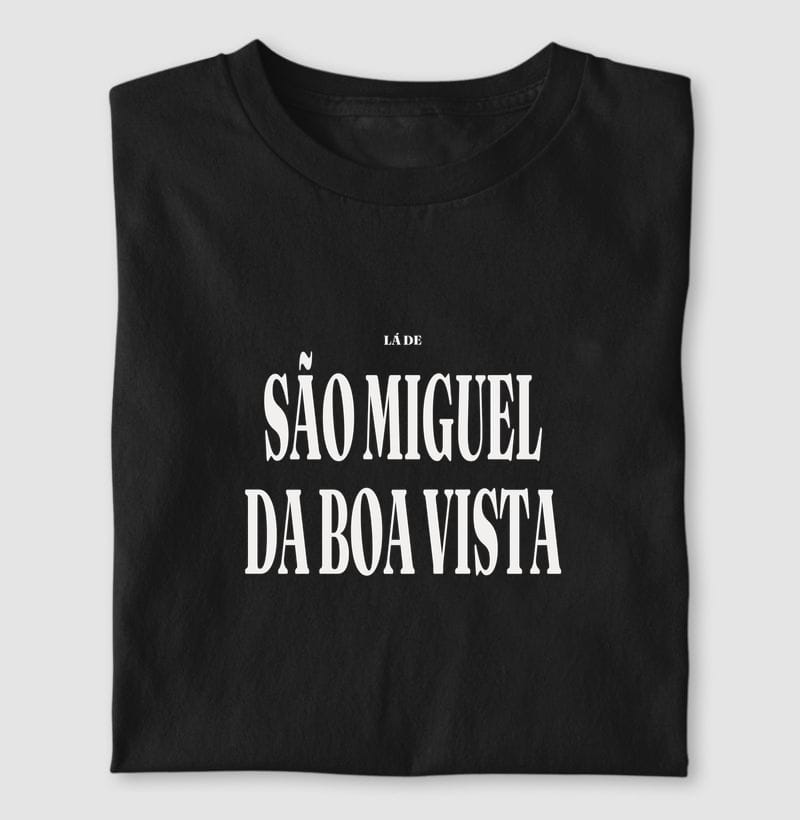 Camiseta Tipografia de São Miguel da Boa Vista