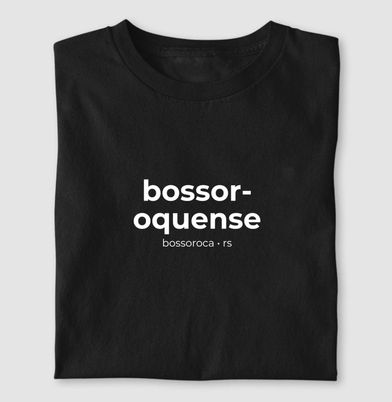 Camiseta Gentílico de Bossoroca