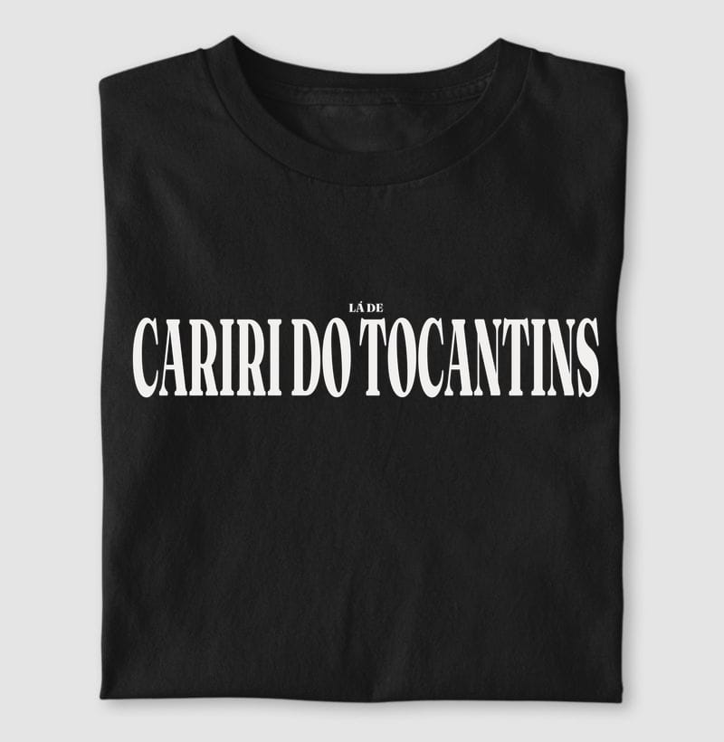 Camiseta Tipografia de Cariri do Tocantins
