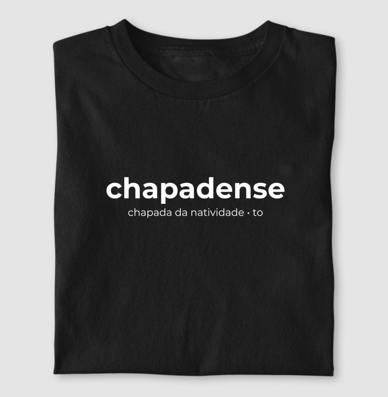 Camiseta Gentílico de Chapada da Natividade