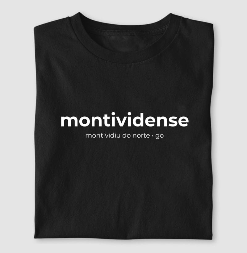 Camiseta Gentílico de Montividiu do Norte