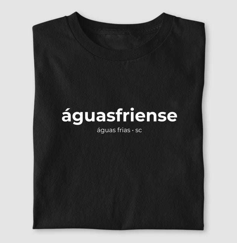 Camiseta Gentílico de Águas Frias