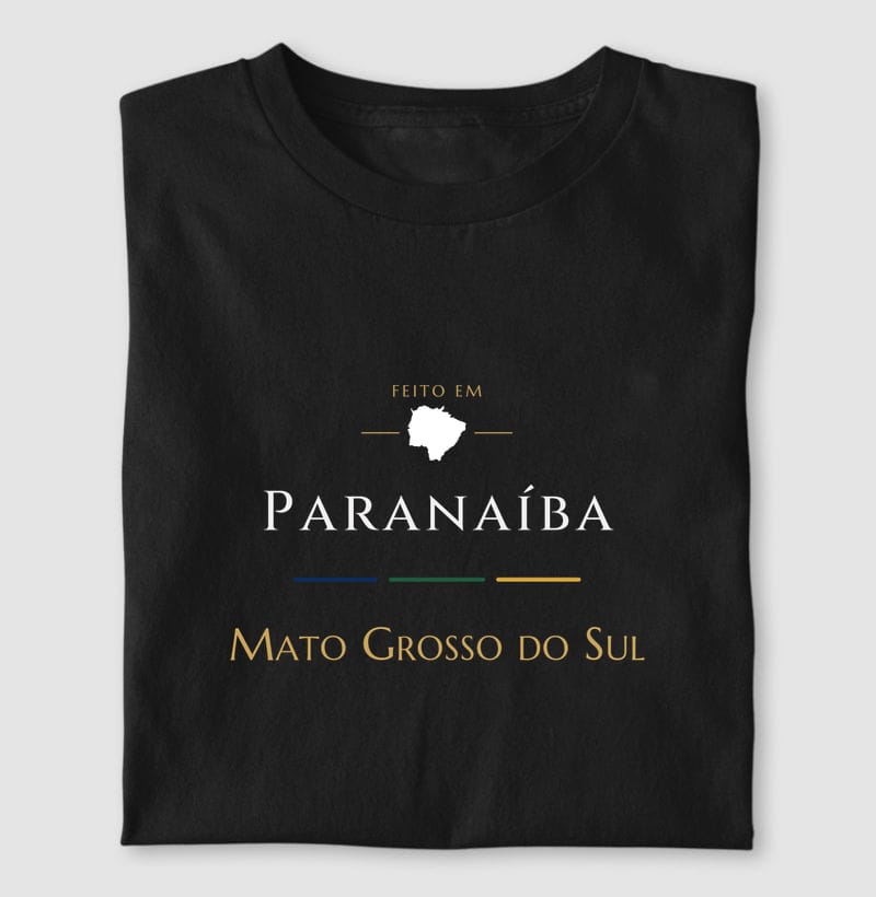 Feito em, Paranaíba · MS