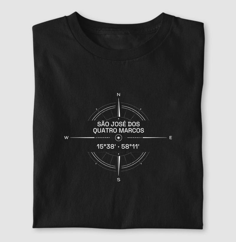 Camiseta Coordenadas de São José dos Quatro Marcos