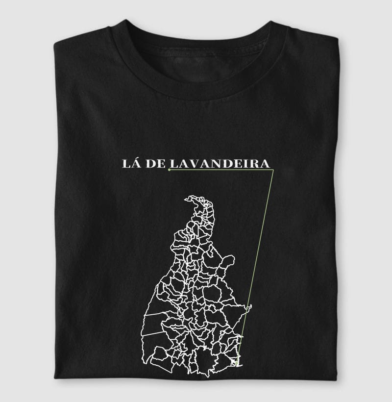 Camiseta Ponto de Origem de Lavandeira