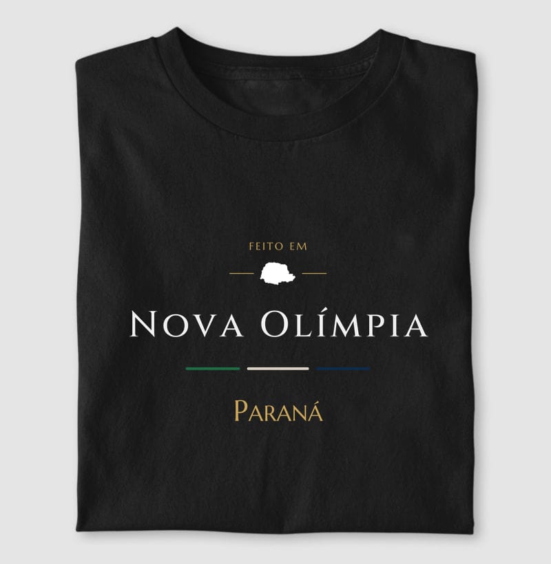 Camiseta Feito em de Nova Olímpia