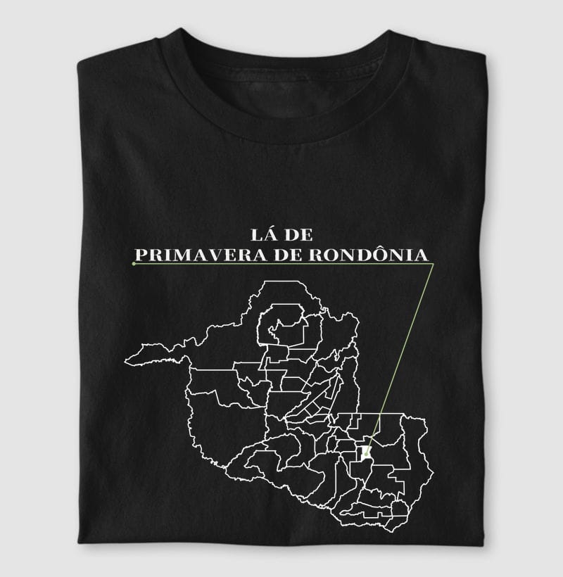 Camiseta Ponto de Origem de Primavera de Rondônia