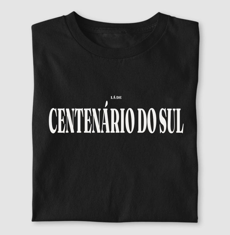 Camiseta Tipografia de Centenário do Sul