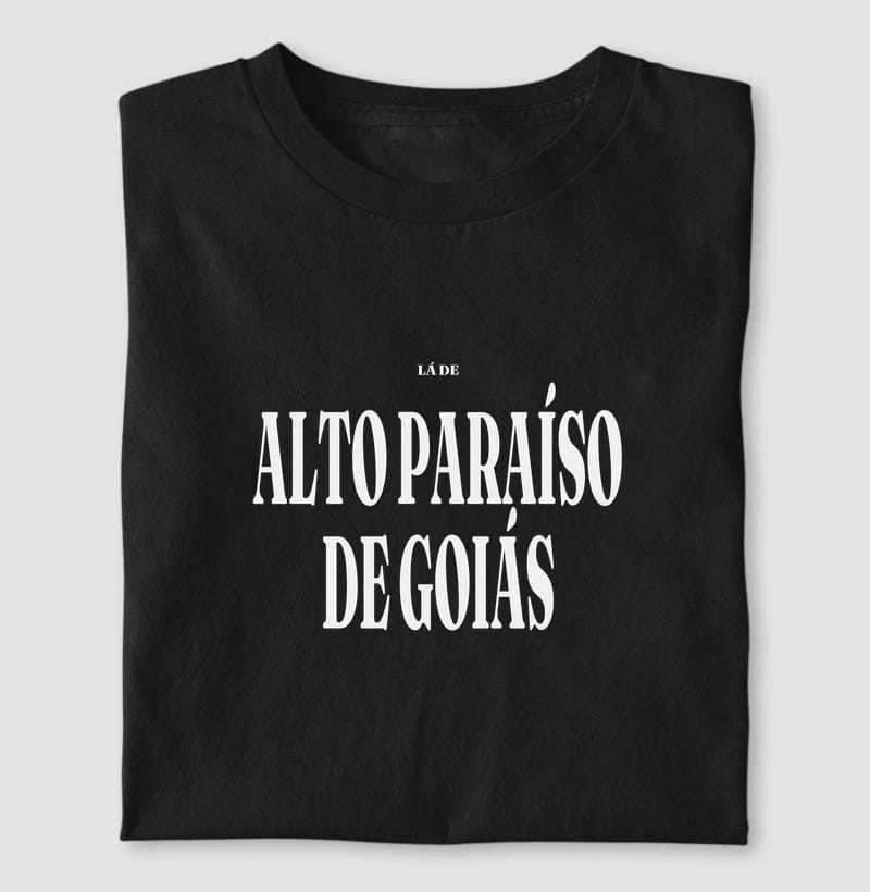 Camiseta Tipografia de Alto Paraíso de Goiás